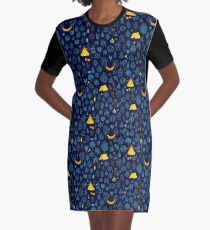 Glamping - Navy Graphic T-Shirt Dress