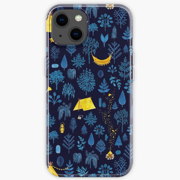 Glamping - Navy iPhone Soft Case