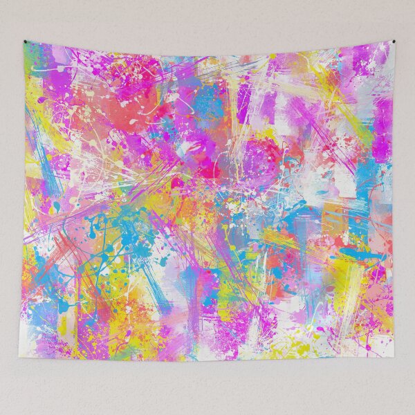 Item preview, Abstract Vibrant Multicolor Brush Strokes and Splatters 9 designed and sold by Cato99.