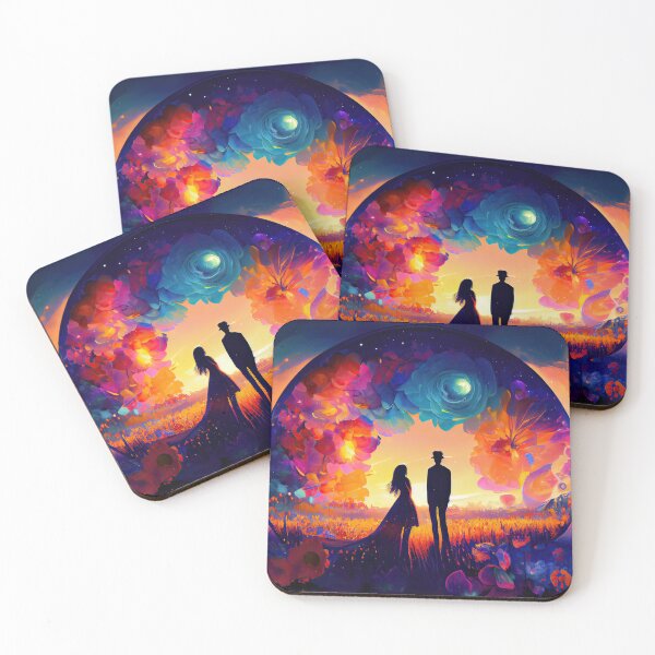 Item preview, Magic Love #15 romantic watercolor painting designed and sold by LollyShineART.