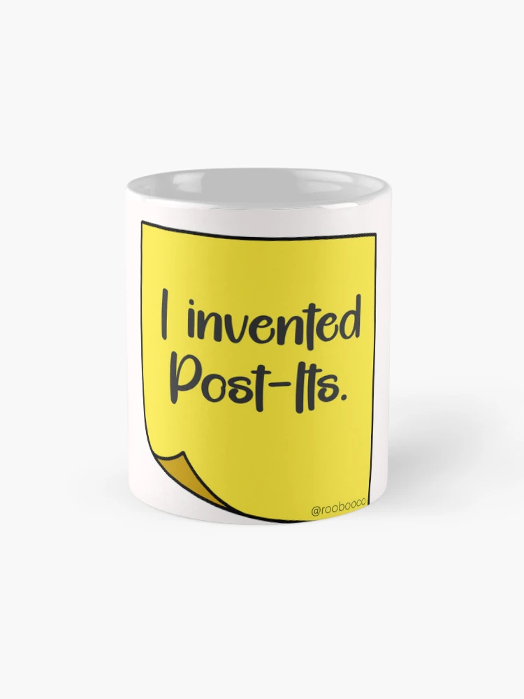 Thumbnail 4 of 6, Coffee Mug, I Invented Post Its designed and sold by RooBooCo.