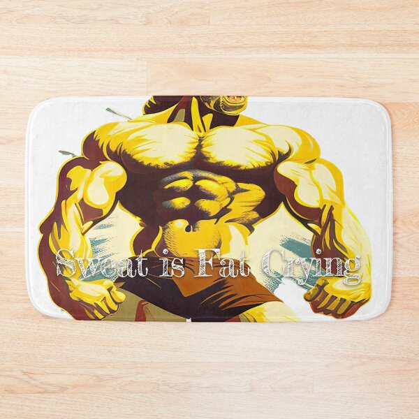 Item preview, Sweat is Fat CryingDesignBodybuilding Fitness Gym Workout Exercise Merch Print Design designed and sold by tengamerx.