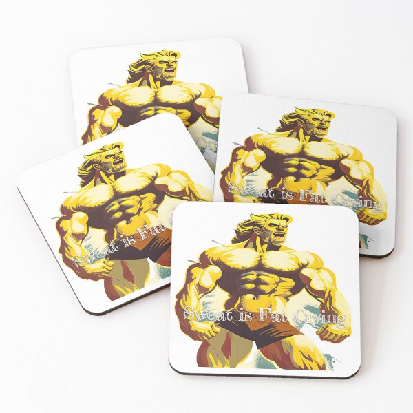 Item preview, Sweat is Fat CryingDesignBodybuilding Fitness Gym Workout Exercise Merch Print Design designed and sold by tengamerx.