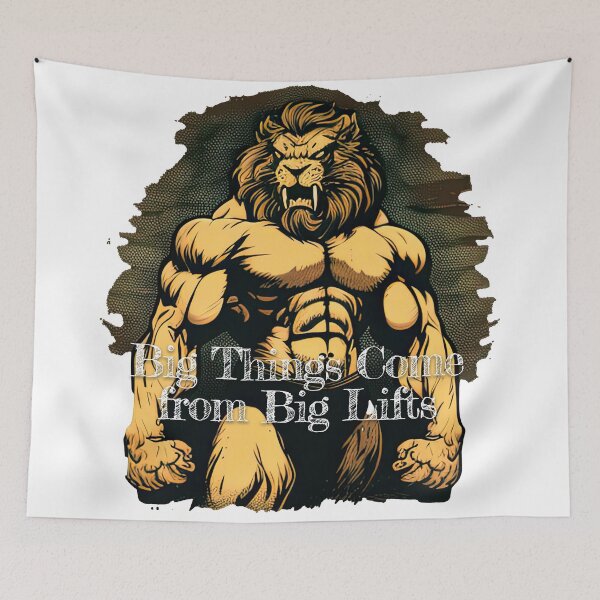 Item preview, Big Things Come from Big LiftsDesignBodybuilding Fitness Gym Workout Exercise Merch Print Design designed and sold by tengamerx.