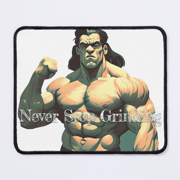 Item preview, Never Stop GrindingDesignBodybuilding Fitness Gym Workout Exercise Merch Print Design designed and sold by tengamerx.