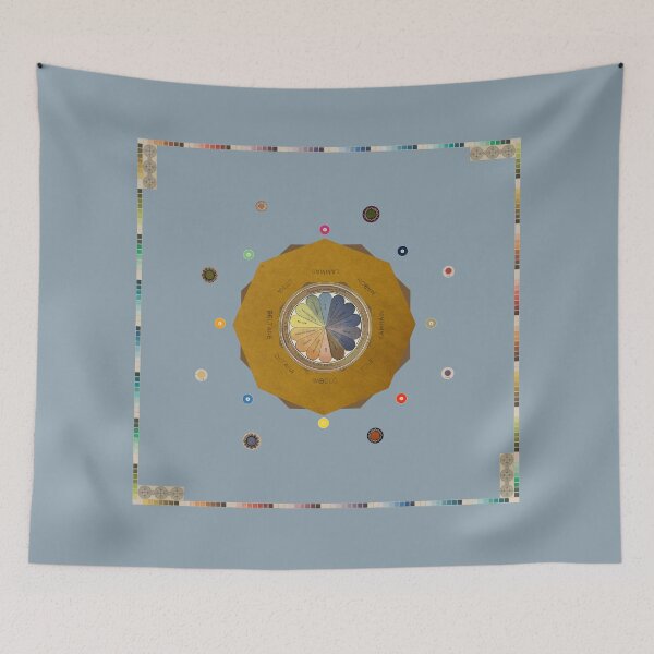 Item preview, Altar Cloth - Color Wheel of the Year - Artist's Color Wheel Collage designed and sold by LochNestFarm.