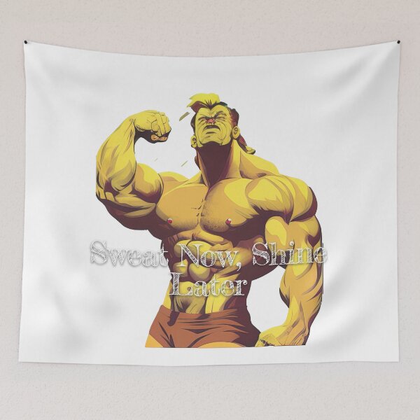 Item preview, Sweat Now, Shine LaterDesignBodybuilding Fitness Gym Workout Exercise Merch Print Design designed and sold by tengamerx.