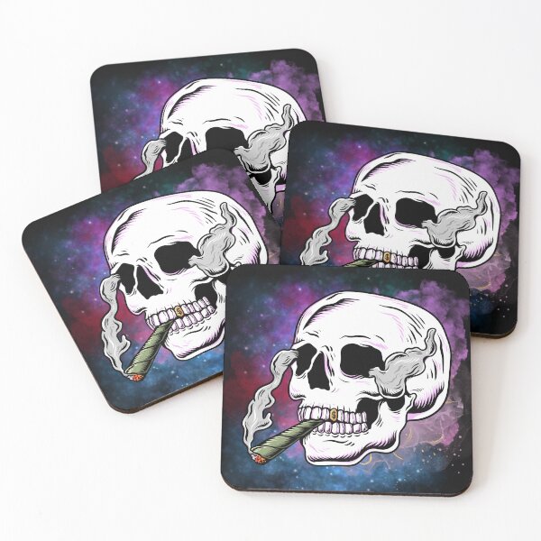 Item preview, Skull smoking weed designed and sold by Dwarf7.