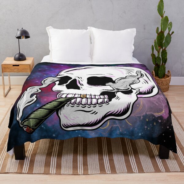 Item preview, Skull smoking weed designed and sold by Dwarf7.