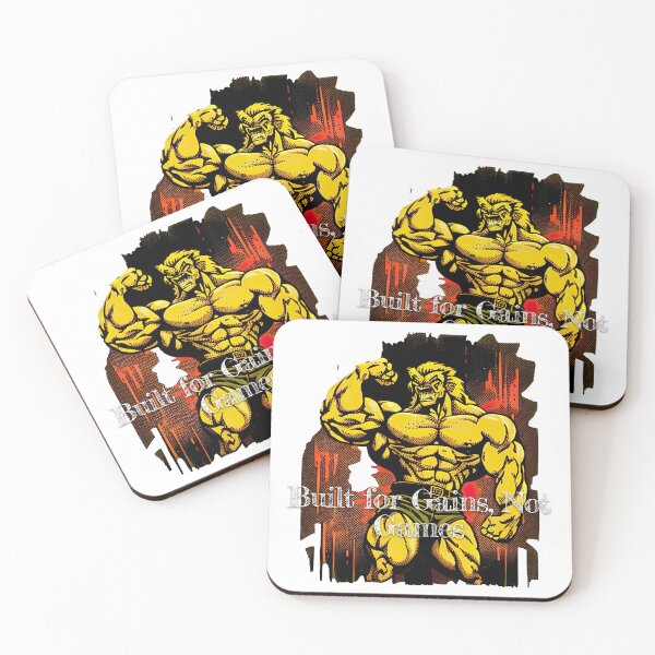 Item preview, Built for Gains, Not GamesDesignBodybuilding Fitness Gym Workout Exercise Merch Print Design designed and sold by tengamerx.