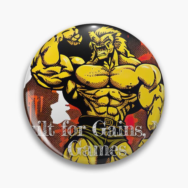 Item preview, Built for Gains, Not GamesDesignBodybuilding Fitness Gym Workout Exercise Merch Print Design designed and sold by tengamerx.
