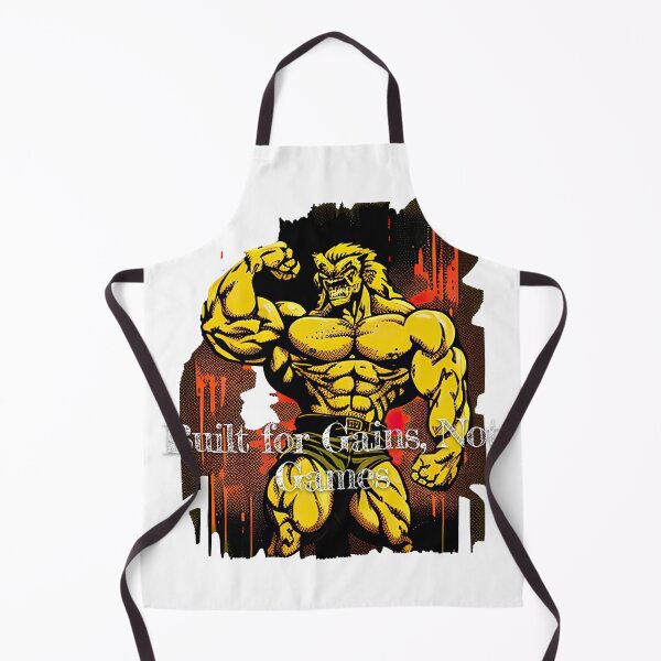 Item preview, Built for Gains, Not GamesDesignBodybuilding Fitness Gym Workout Exercise Merch Print Design designed and sold by tengamerx.