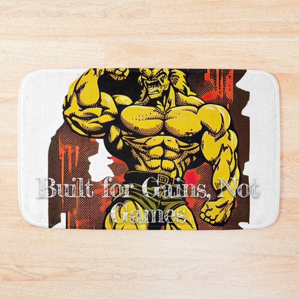 Item preview, Built for Gains, Not GamesDesignBodybuilding Fitness Gym Workout Exercise Merch Print Design designed and sold by tengamerx.