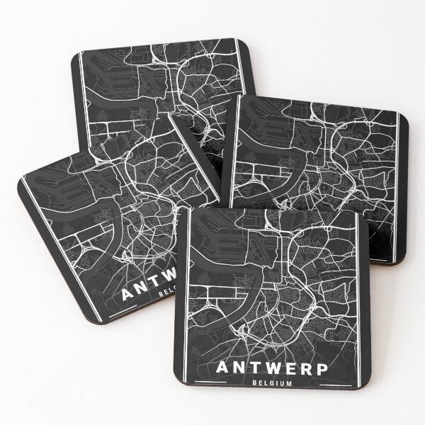 Item preview,  Black and white city map of Antwerp designed and sold by More than Myriad.