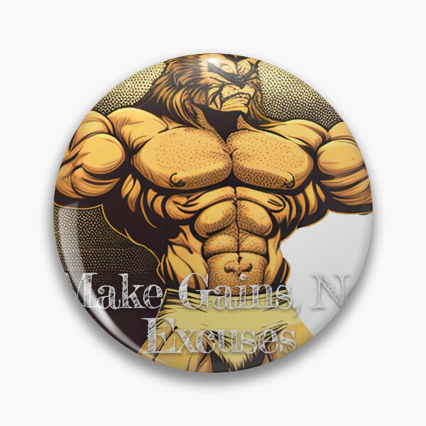 Item preview, Make Gains, Not ExcusesDesignBodybuilding Fitness Gym Workout Exercise Merch Print Design designed and sold by tengamerx.