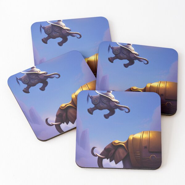 Item preview, "Flying Elephants" designed and sold by WomboCreates.