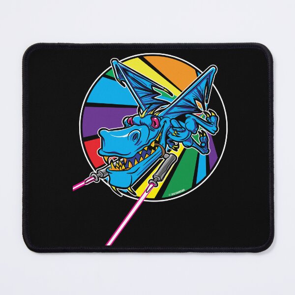 Item preview, Laser Dragon flying through a Rainbow. designed and sold by eShirtLabs.