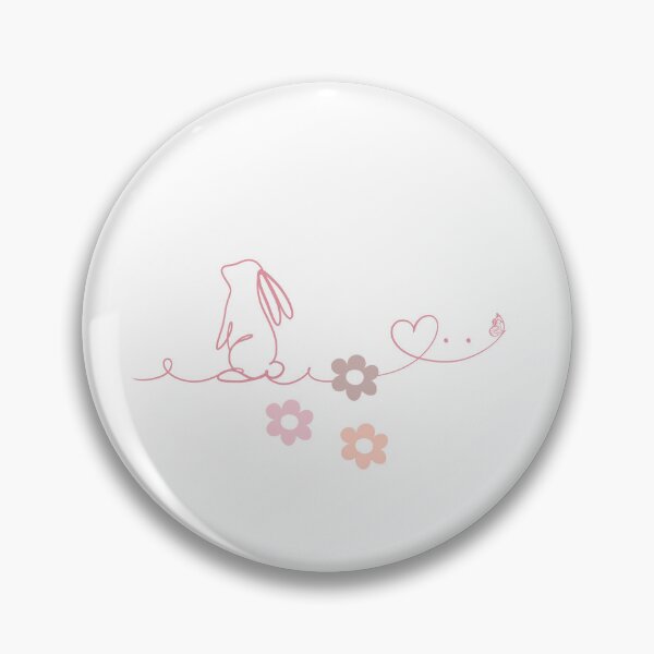 Item preview, Fluffy pink bunny, cute pink rabbit art, nursery decor, adults, kids, rabbit lovers designed and sold by haRexia.