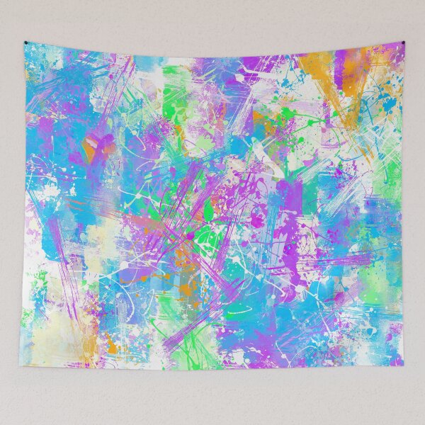 Item preview, Abstract Vibrant Multicolor Brush Strokes and Splatters 11 designed and sold by Cato99.