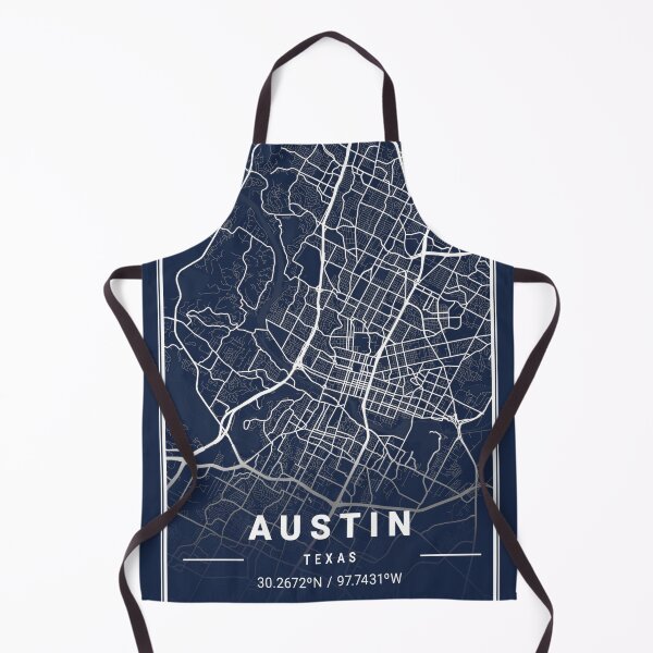 Item preview, Blueprint Austin city limits map designed and sold by More than Myriad.