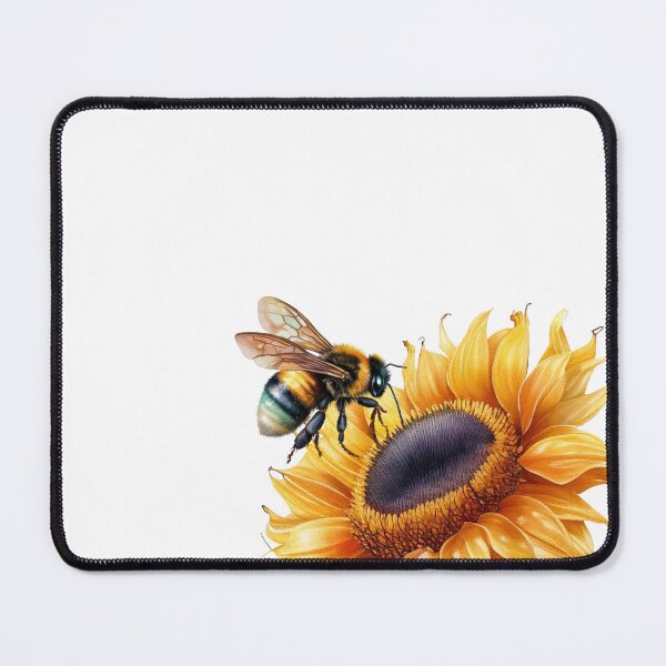 Item preview, bee on a sunflower designed and sold by Wasaheyl.