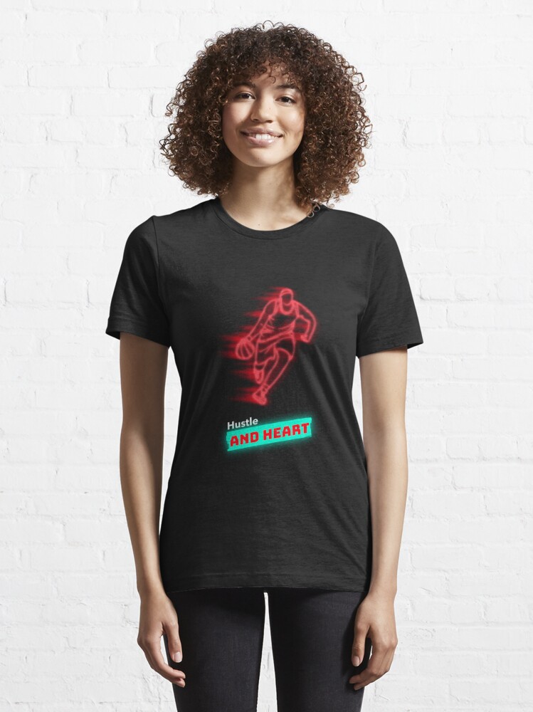 Disover Hustle and Heart basketball | Essential T-Shirt 