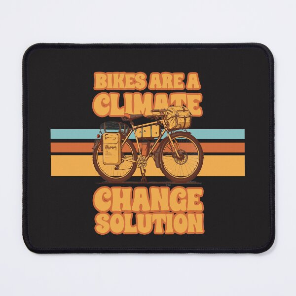 Item preview, Bikes Are a Climate Change Solution Retro Vintage T-Shirt  designed and sold by BIKE PACKING.