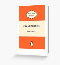 Penguin Book Frankenstein Greeting Card
