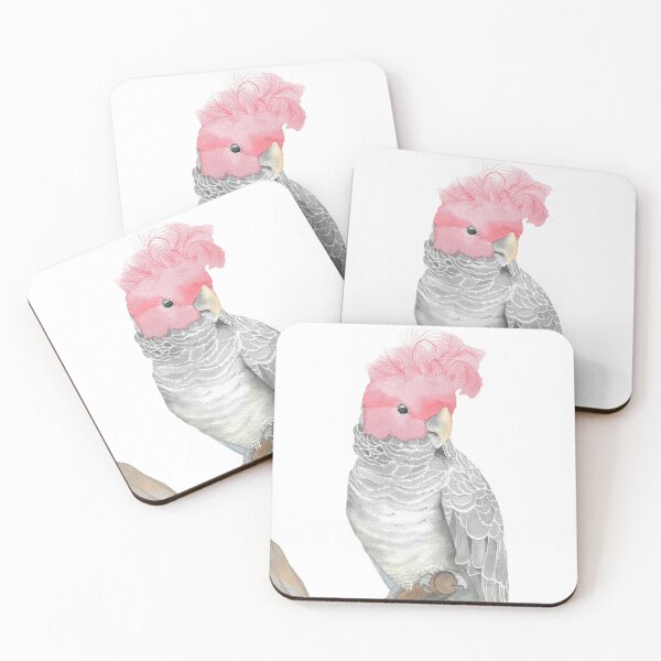 Item preview, gang gang cockatoo red head cacatua watercolor designed and sold by L'Atelier Oranjade.