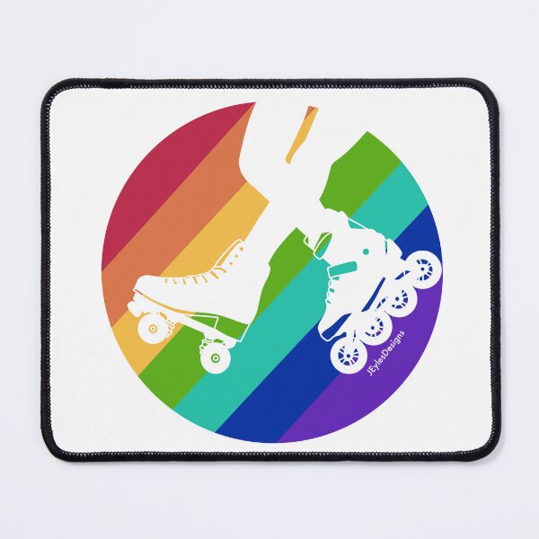 Item preview, Rainbow Roller skating design designed and sold by JEylesDesigns.