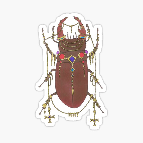 One Fancy Stag Beetle Sticker