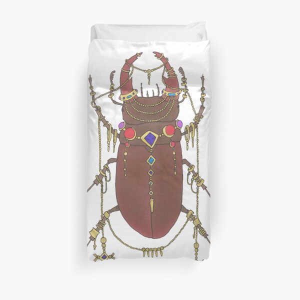 One Fancy Stag Beetle Duvet Cover