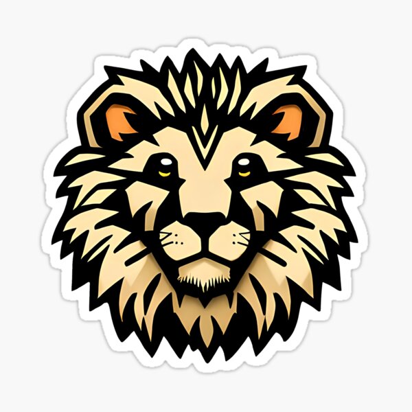 Angry lion head roaring logo icon Royalty Free Vector Image