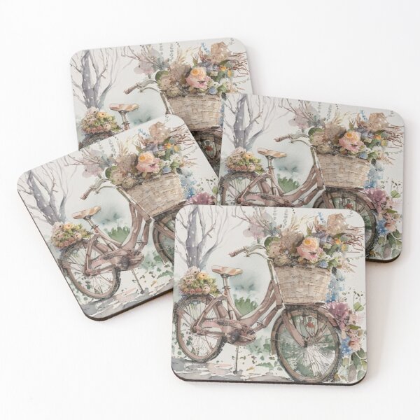 Item preview, romantic floral bicycle designed and sold by memonto.