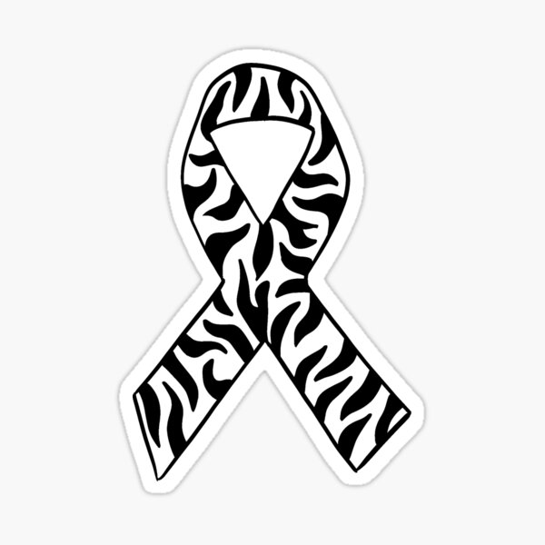 Item preview, Ehlers Danlos Syndrome Zebra Awareness Ribbon designed and sold by Hannah Anderle.