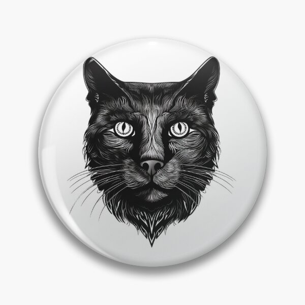 Item preview, black cat designed and sold by shirtsMC.