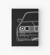E30 3er Shirt silhouette contour drawing Hardcover Journal