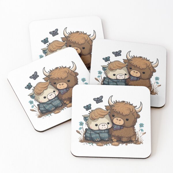 Item preview, Hairy cow with her calf designed and sold by Fruit Mood.