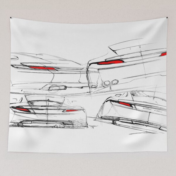 Item preview, Sports Car Design Sketch on White designed and sold by tfmotorworks.