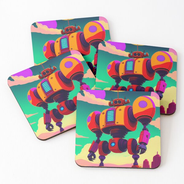 Item preview, Anime Robot Transformer Retro 60s Cyberpunk Style AI Art designed and sold by unusualillusion.