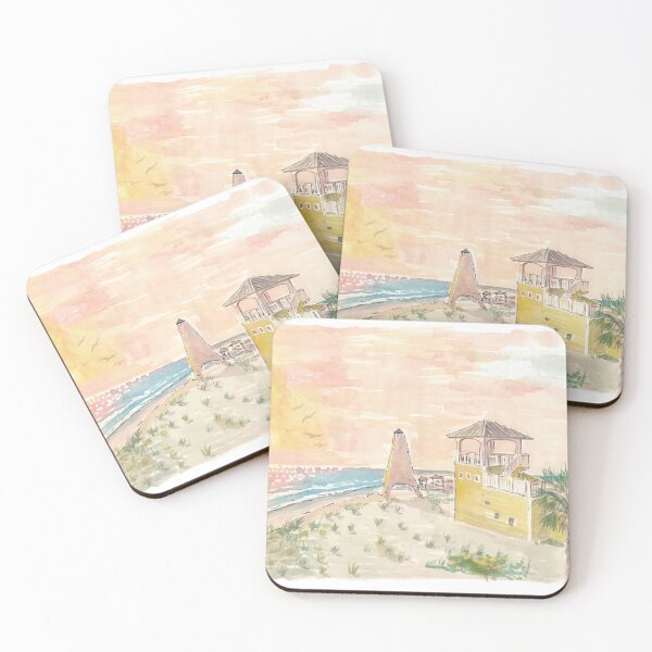 Item preview, Incredible Sunset in Seaview Florida with Beach Dunes designed and sold by artshop77.
