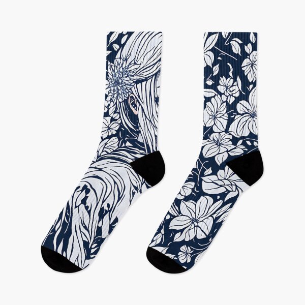 Item preview, Floral design t-shirt with anime woman designed and sold by relso.