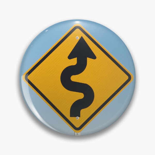 Item preview, Winding Road Ahead Sign designed and sold by cafecats.