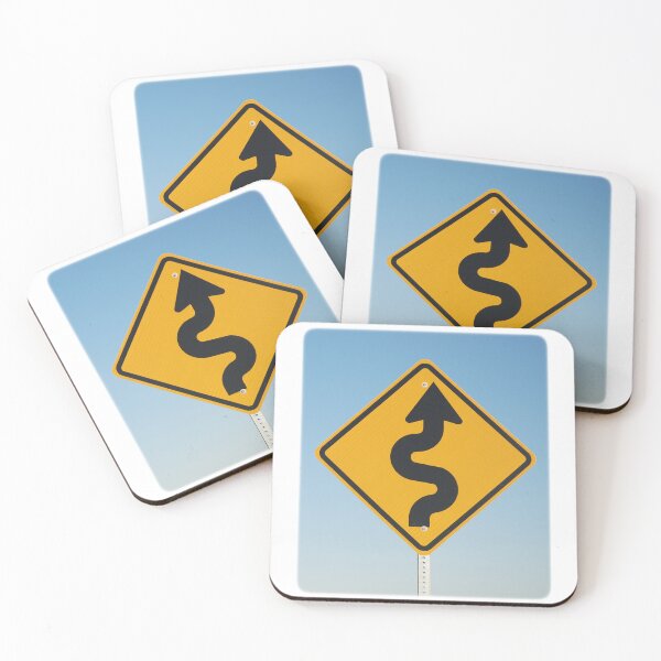 Item preview, Winding Road Ahead Sign designed and sold by cafecats.
