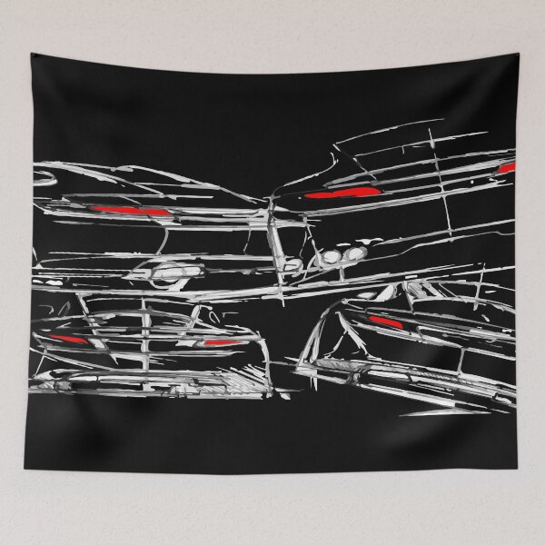 Item preview, Sports Car Design Sketch on Black designed and sold by tfmotorworks.