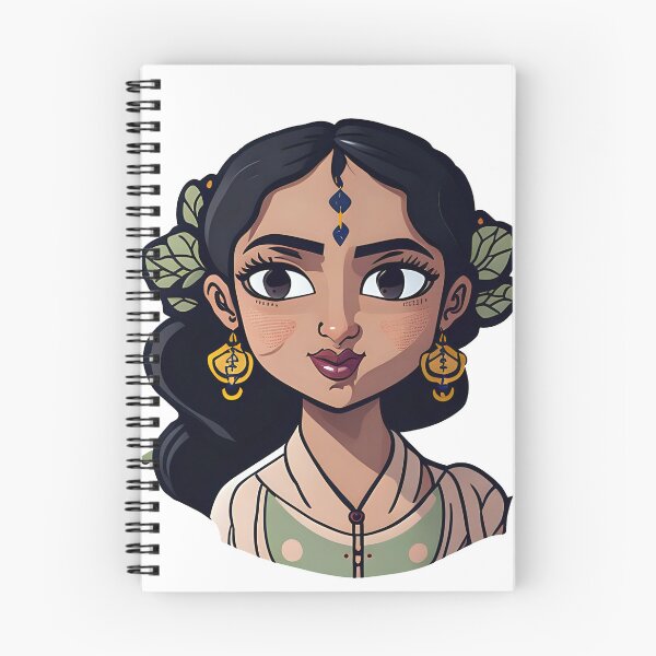 Item preview,  Adorable Indian Woman Sticker designed and sold by PhimaDesing.