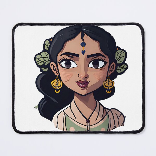 Item preview,  Adorable Indian Woman Sticker designed and sold by PhimaDesing.