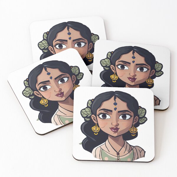 Item preview,  Adorable Indian Woman Sticker designed and sold by PhimaDesing.
