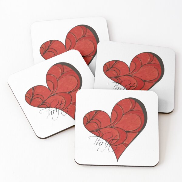 Item preview, Thrifting flower heart orange  designed and sold by JewelsNova.