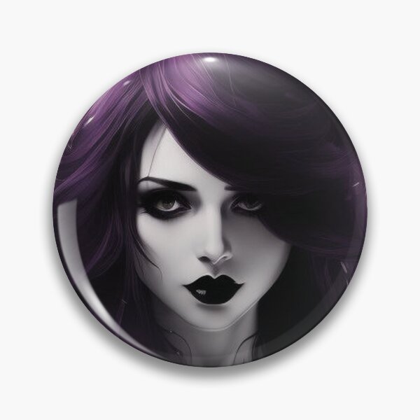 Item preview, Purple Gothic Girl Portrait No.2 designed and sold by Artistic Fusion Lab.
